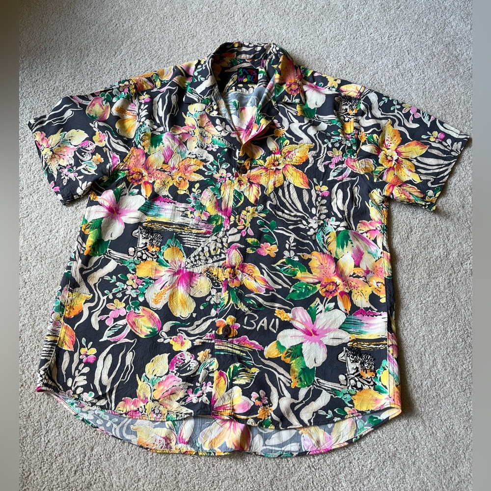 Jam’s World tropical motif blouse